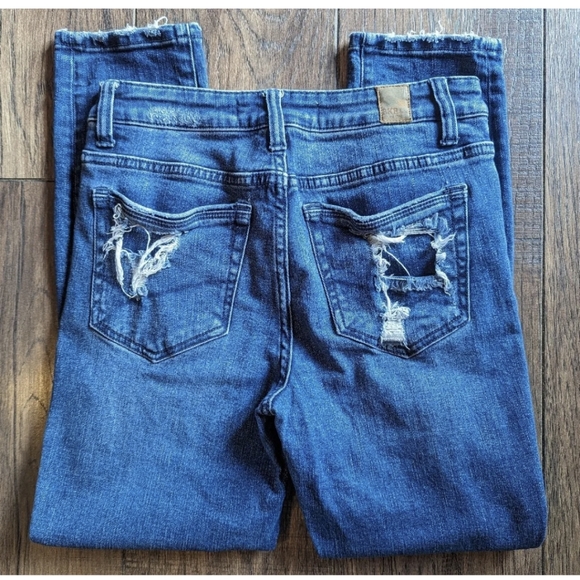 BKE Stella Mid Rise Slim Fit Ankle Skinny Jeans Womens Size 26 Distress Stretch. - Picture 7 of 15